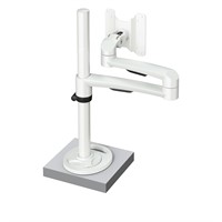 Hold Monitor Arm 26 - 1×14 kg, genomföringsfäste, vit